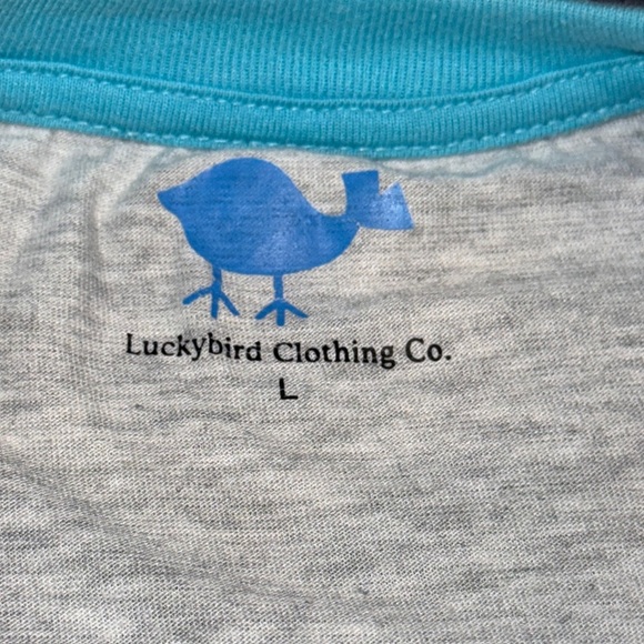 Luckybird Clothing Short Sleeve Gray/Blue Pet Rescue Mel’s Rescue T-Shirt Lg WMN - Picture 8 of 10